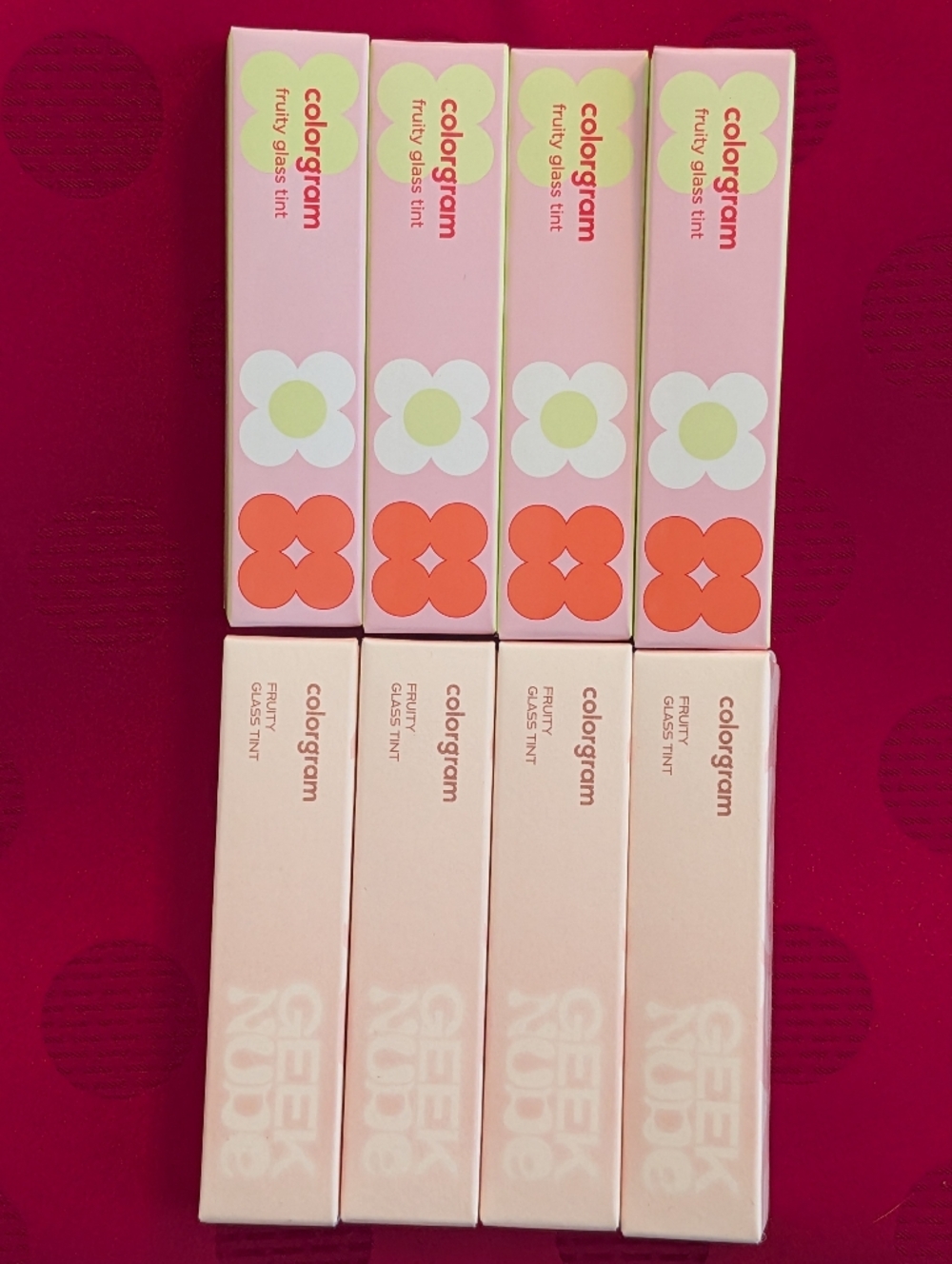 8 Fruity Glass Tints Bundle 4 Dewy Grapefruit 4 Sulky Lychee Colorgram